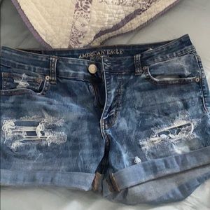 american eagle shorts midi